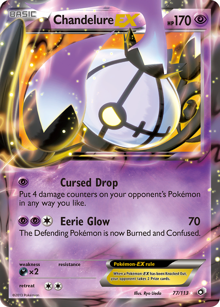 Chandelure EX (77/113) [Black & White: Legendary Treasures] | Pegasus Games WI