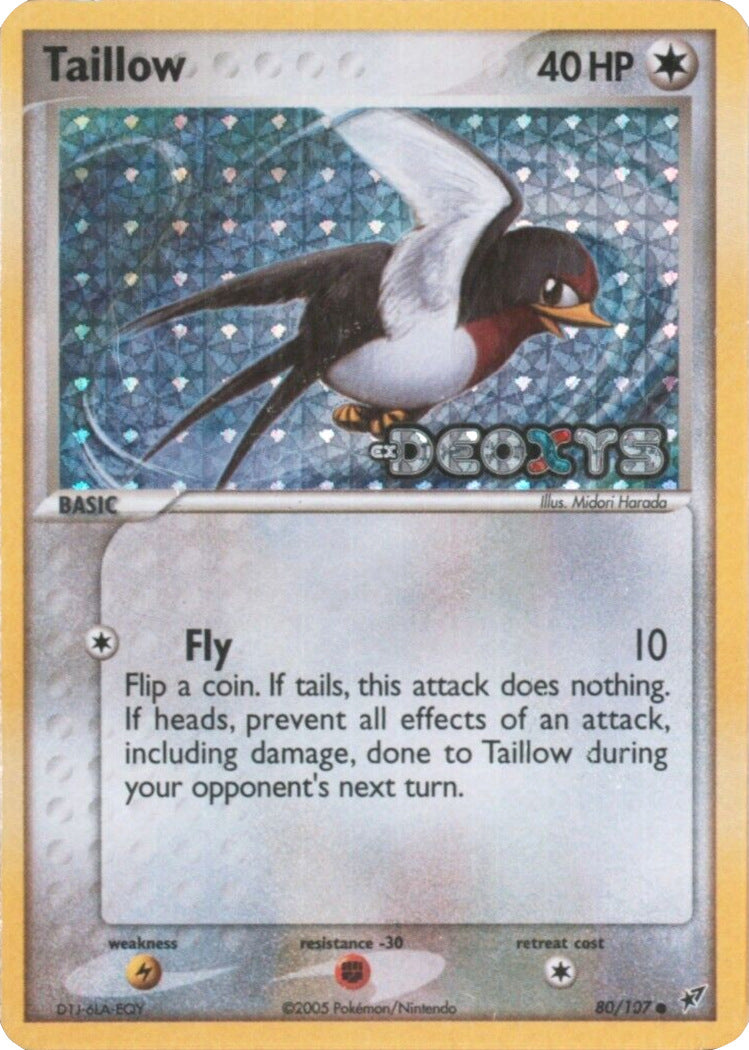 Taillow (80/107) (Stamped) [EX: Deoxys] | Pegasus Games WI