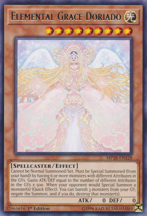 Elemental Grace Doriado [MP18-EN128] Rare | Pegasus Games WI