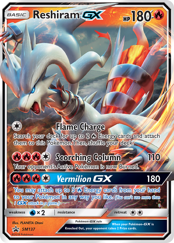 Reshiram GX (SM137) [Sun & Moon: Black Star Promos] | Pegasus Games WI