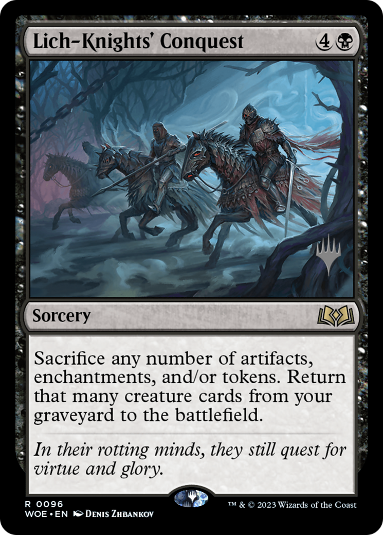 Lich-Knights' Conquest (Promo Pack) [Wilds of Eldraine Promos] | Pegasus Games WI