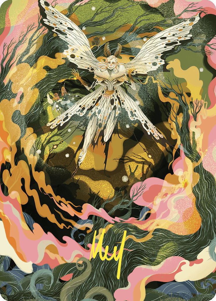 Greater Auramancy Art Card (Gold-Stamped Signature) [Wilds of Eldraine Art Series] | Pegasus Games WI