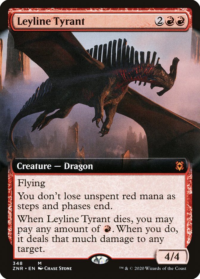 Leyline Tyrant (Extended Art) [Zendikar Rising] | Pegasus Games WI