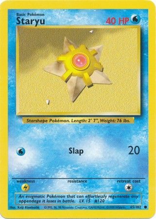 Staryu (65/102) [Base Set Unlimited] | Pegasus Games WI
