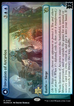Invasion of Arcavios // Invocation of the Founders [March of the Machine Prerelease Promos] | Pegasus Games WI