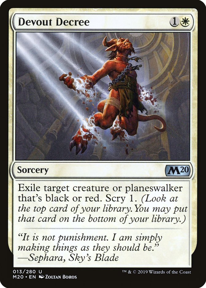 Devout Decree [Core Set 2020] | Pegasus Games WI