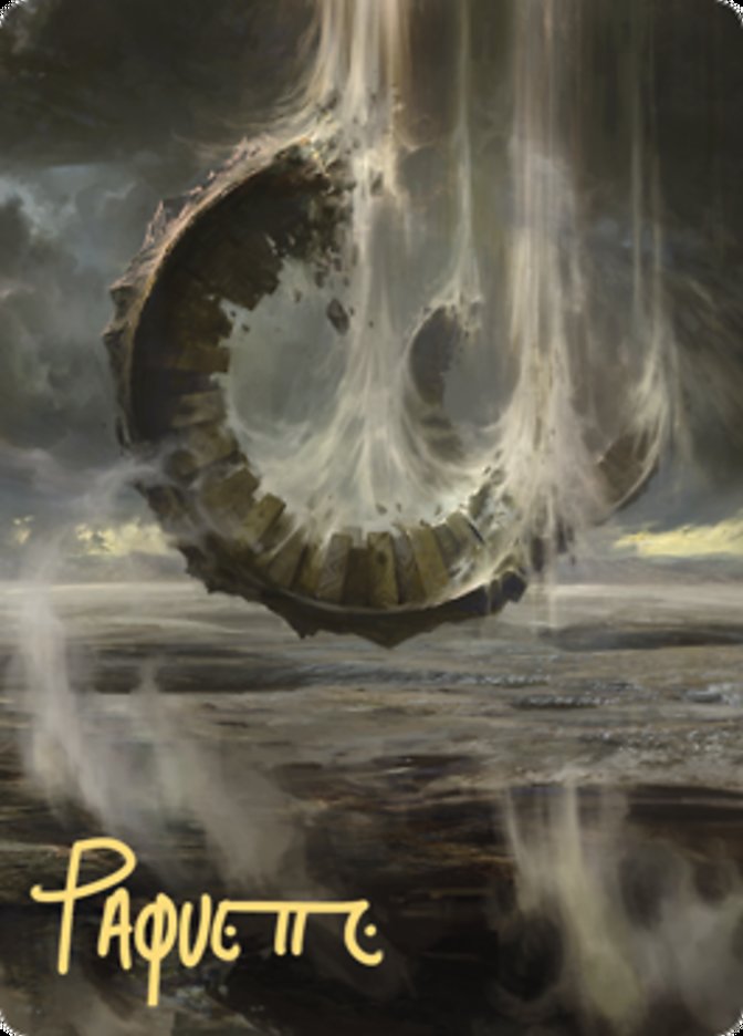 Wasteland Art Card (Gold-Stamped Signature) [Zendikar Rising Art Series] | Pegasus Games WI