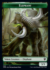 Elephant // Soldier Double-Sided Token [Commander Legends Tokens] | Pegasus Games WI