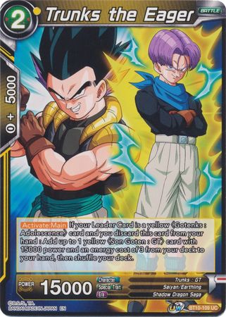 Trunks the Eager (BT10-109) [Rise of the Unison Warrior 2nd Edition] | Pegasus Games WI