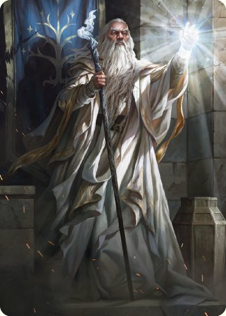 Gandalf the White Art Card [The Lord of the Rings: Tales of Middle-earth Art Series] | Pegasus Games WI