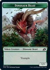 Dinosaur Beast // Human Soldier (003) Double-Sided Token [Ikoria: Lair of Behemoths Tokens] | Pegasus Games WI