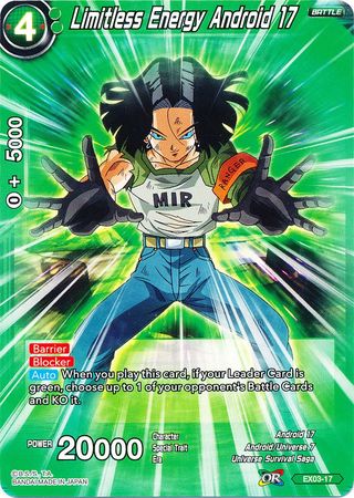 Limitless Energy Android 17 [EX03-17] | Pegasus Games WI