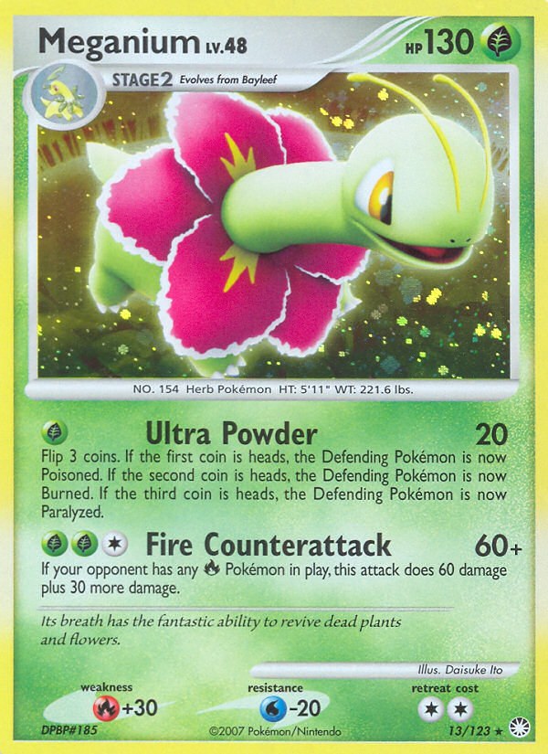Meganium (13/123) [Diamond & Pearl: Mysterious Treasures] | Pegasus Games WI