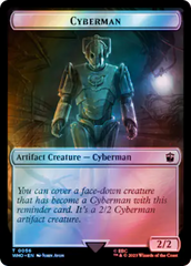 Fish // Cyberman Double-Sided Token (Surge Foil) [Doctor Who Tokens] | Pegasus Games WI