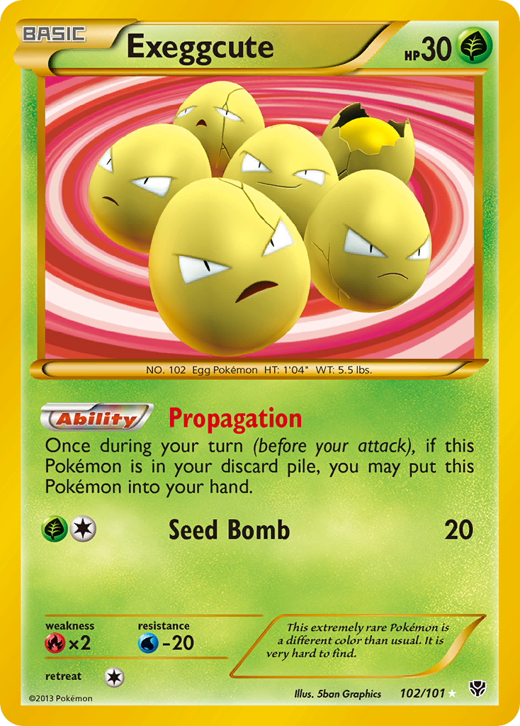 Exeggcute (102/101) [Black & White: Plasma Blast] | Pegasus Games WI