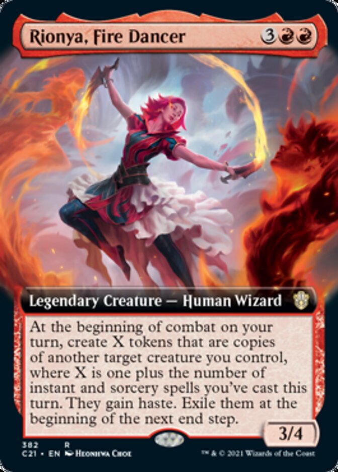 Rionya, Fire Dancer (Extended Art) [Commander 2021] | Pegasus Games WI