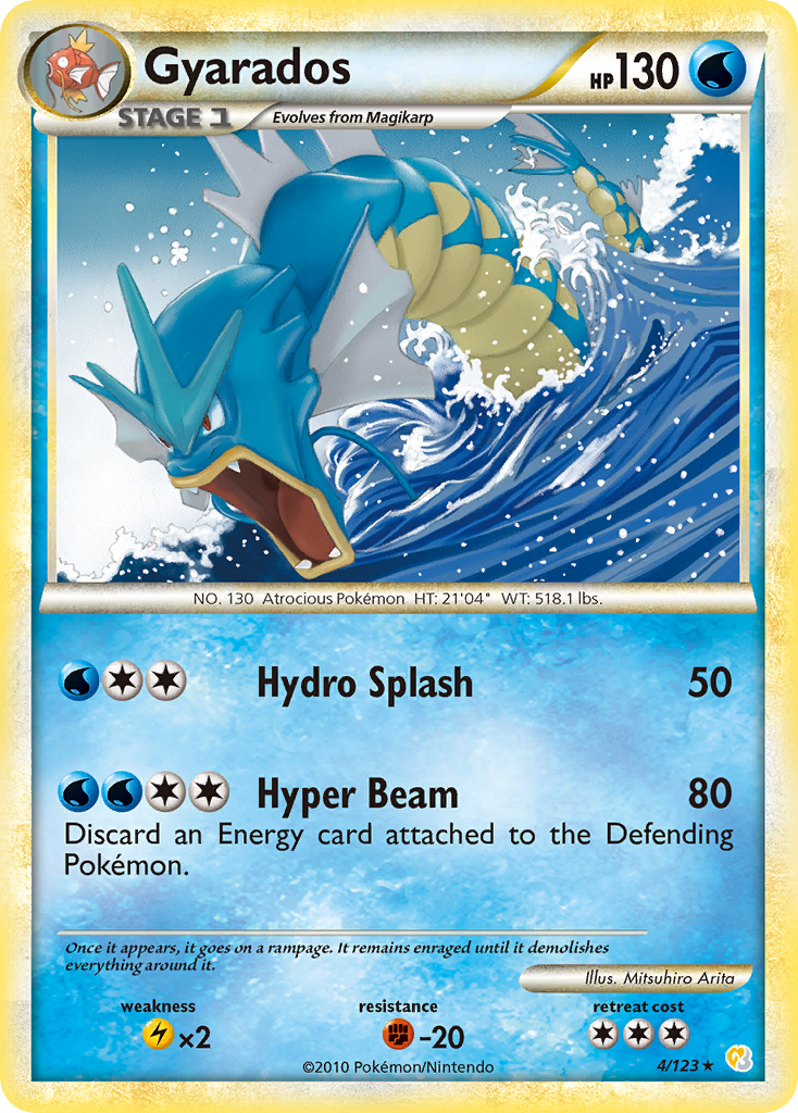 Gyarados (4/123) [HeartGold & SoulSilver: Base Set] | Pegasus Games WI