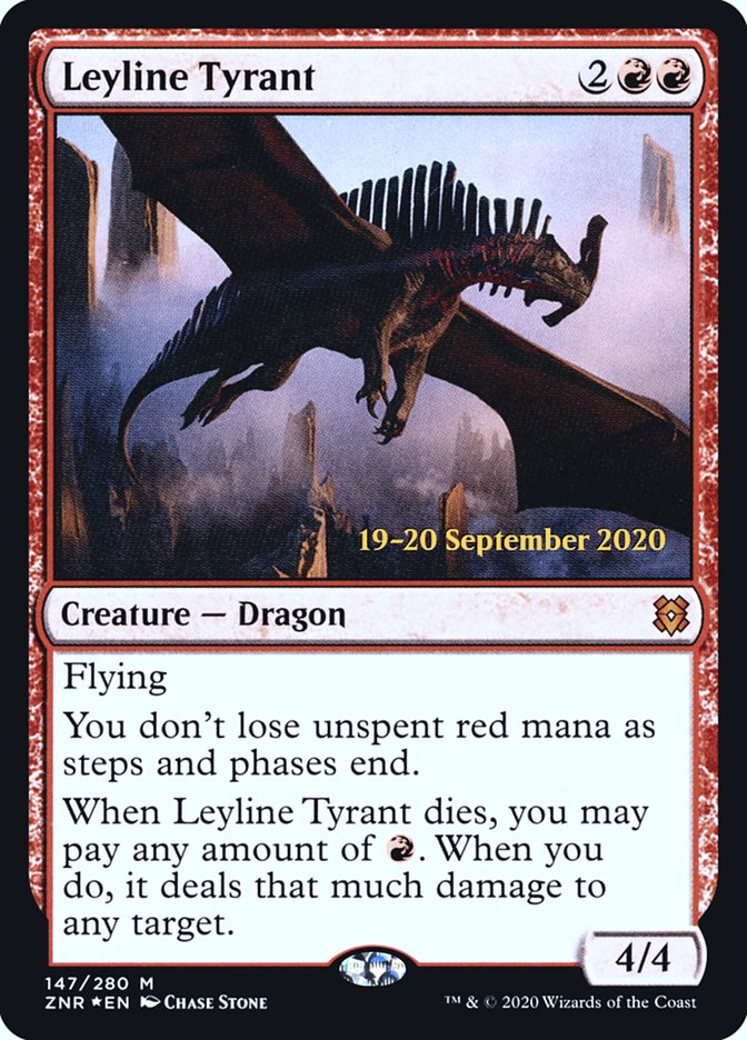 Leyline Tyrant [Zendikar Rising Prerelease Promos] | Pegasus Games WI