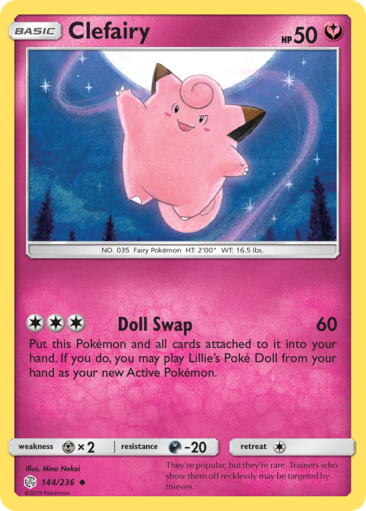 Clefairy (144/236) [Sun & Moon: Cosmic Eclipse] | Pegasus Games WI