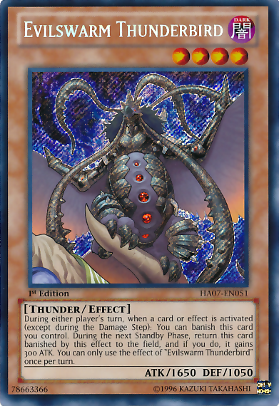 Evilswarm Thunderbird [HA07-EN051] Secret Rare | Pegasus Games WI