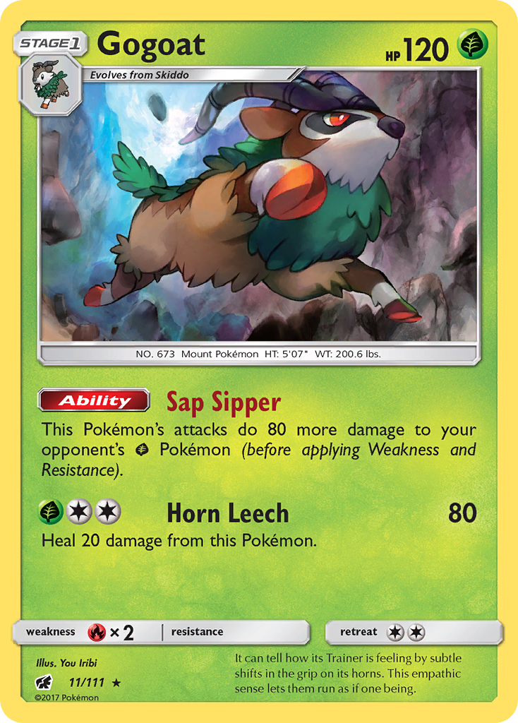 Gogoat (11/111) [Sun & Moon: Crimson Invasion] | Pegasus Games WI