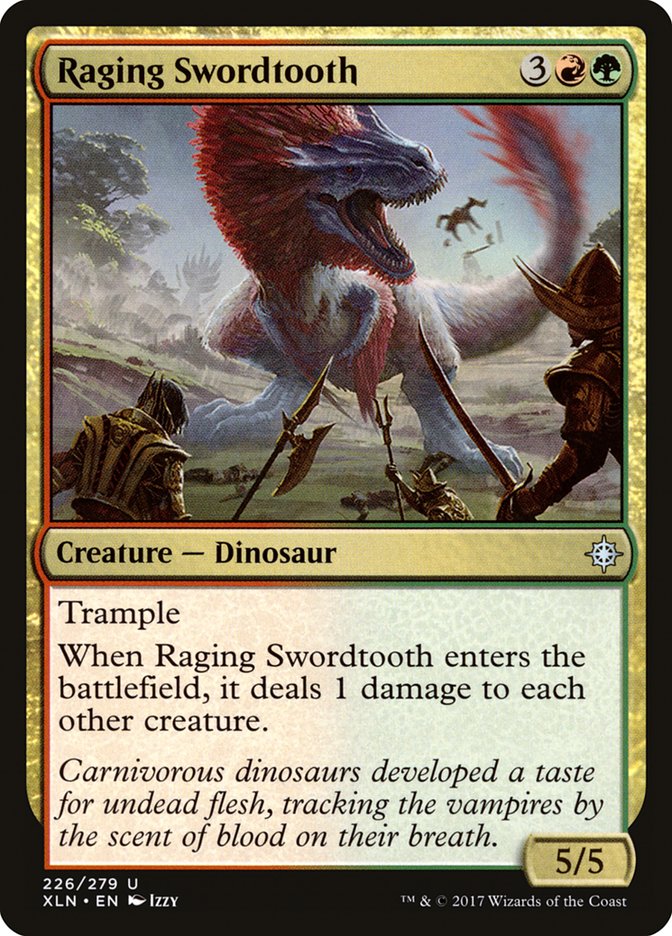 Raging Swordtooth [Ixalan] | Pegasus Games WI