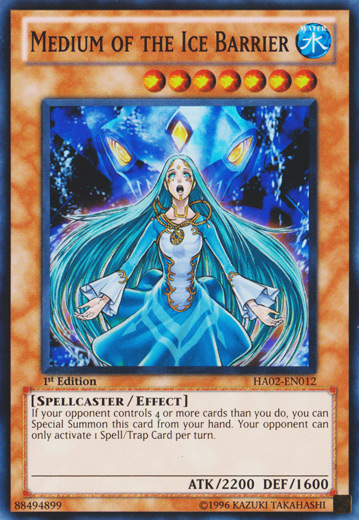 Medium of the Ice Barrier [HA02-EN012] Super Rare | Pegasus Games WI