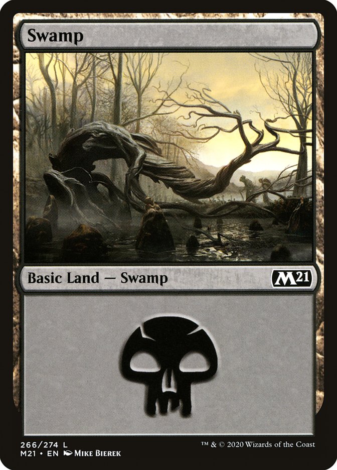 Swamp (266) [Core Set 2021] | Pegasus Games WI