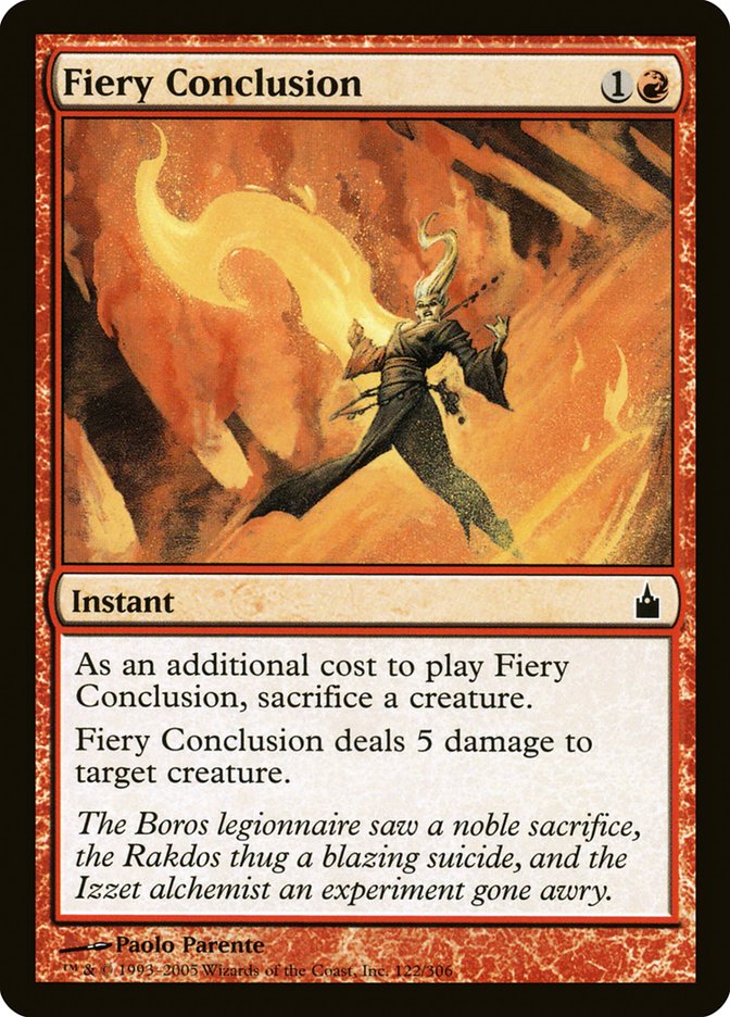 Fiery Conclusion [Ravnica: City of Guilds] | Pegasus Games WI