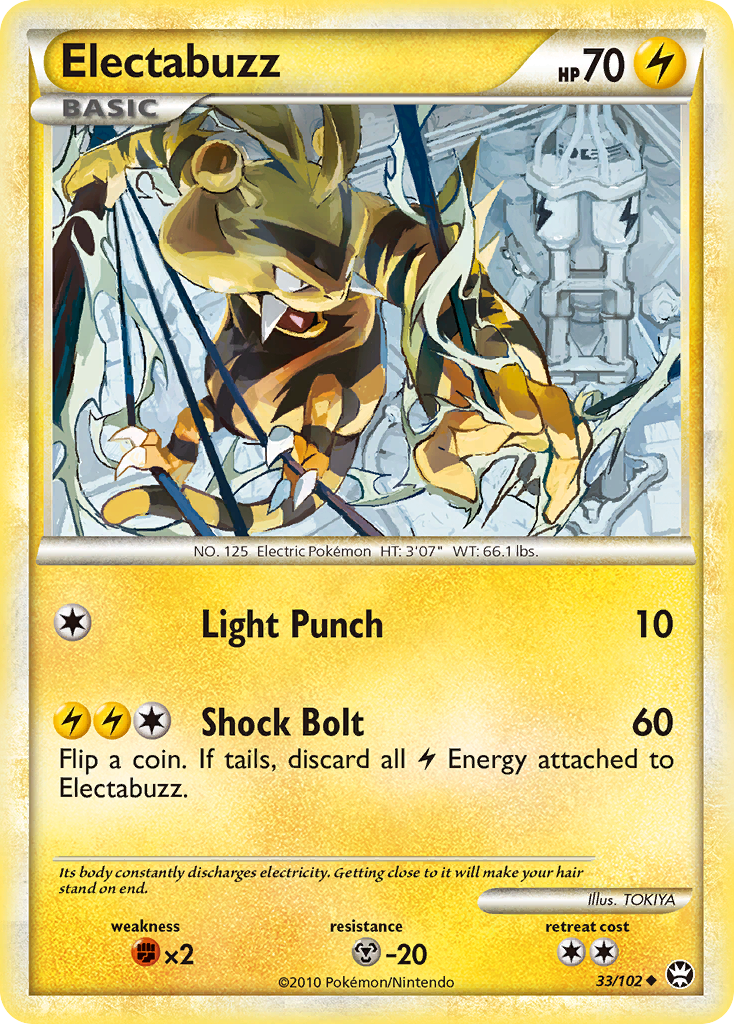 Electabuzz (33/102) [HeartGold & SoulSilver: Triumphant] | Pegasus Games WI