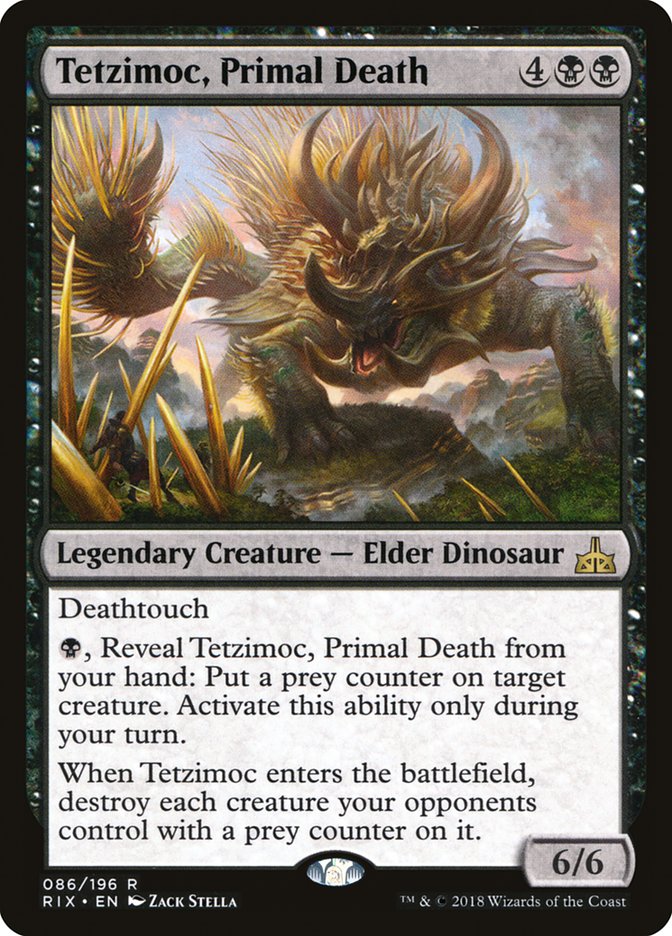 Tetzimoc, Primal Death [Rivals of Ixalan] | Pegasus Games WI