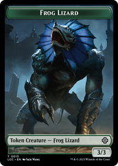 Frog Lizard // Merfolk (0003) Double-Sided Token [The Lost Caverns of Ixalan Commander Tokens] | Pegasus Games WI