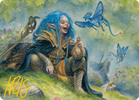 Feywild Trickster Art Card (Gold-Stamped Signature) [Dungeons & Dragons: Adventures in the Forgotten Realms Art Series] | Pegasus Games WI