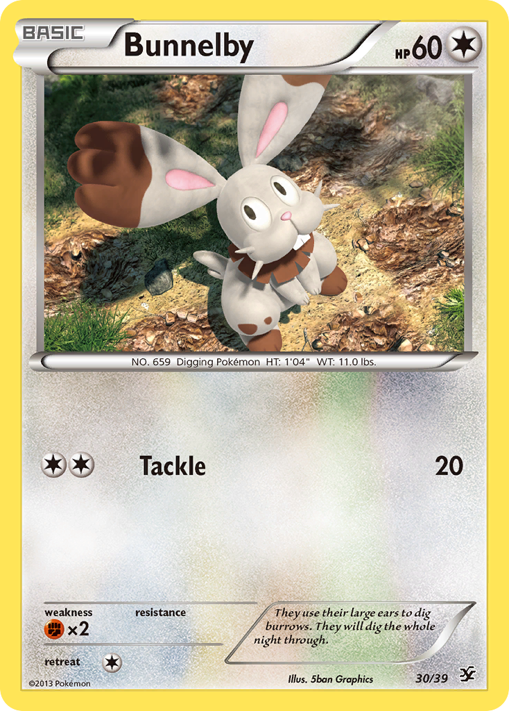 Bunnelby (30/39) [XY: Kalos Starter Set] | Pegasus Games WI