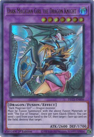 Dark Magician Girl the Dragon Knight (Alternate Art) (Purple) [DLCS-EN006] Ultra Rare | Pegasus Games WI