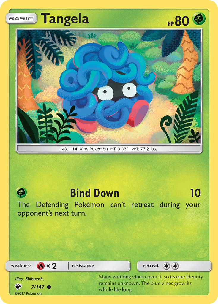 Tangela (7/147) [Sun & Moon: Burning Shadows] | Pegasus Games WI