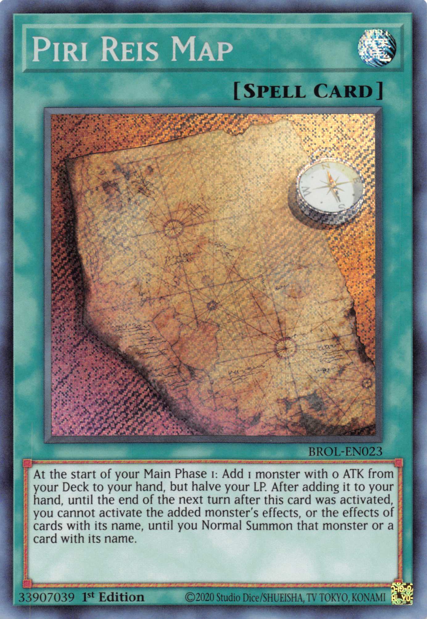 Piri Reis Map [BROL-EN023] Secret Rare | Pegasus Games WI