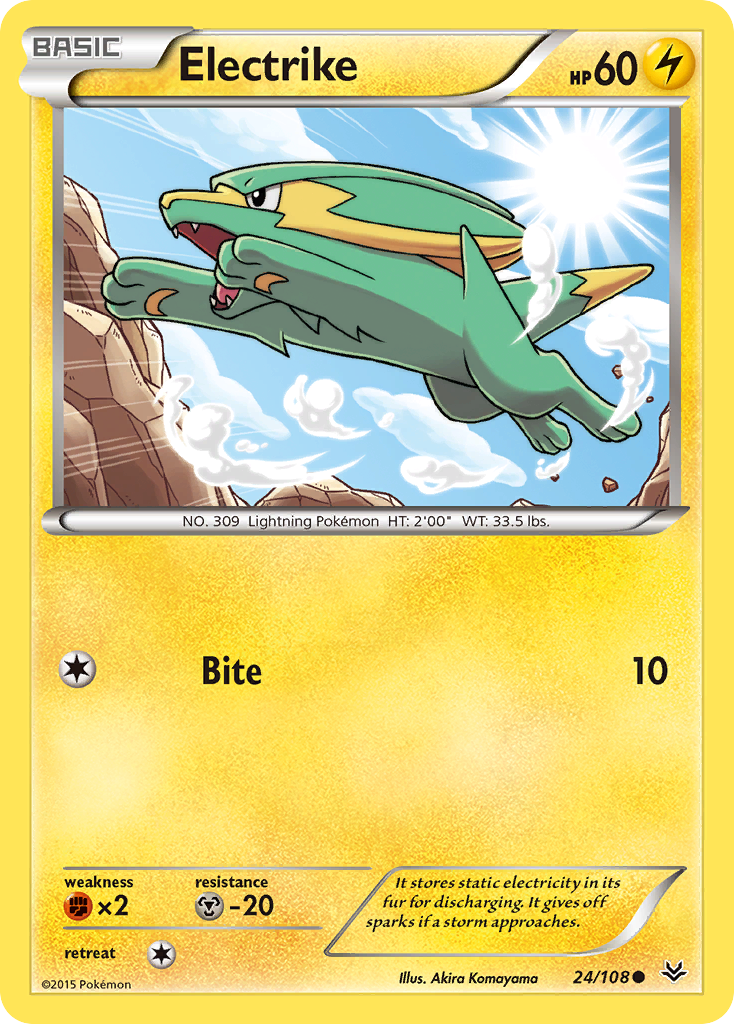 Electrike (24/108) [XY: Roaring Skies] | Pegasus Games WI