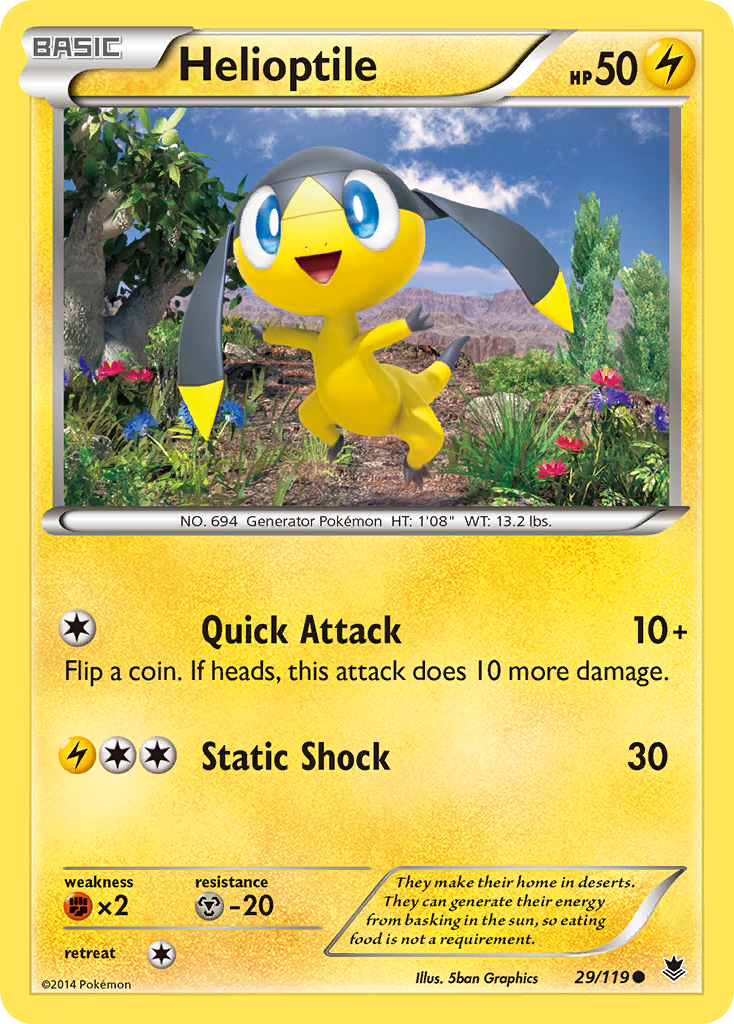 Helioptile (29/119) [XY: Phantom Forces] | Pegasus Games WI