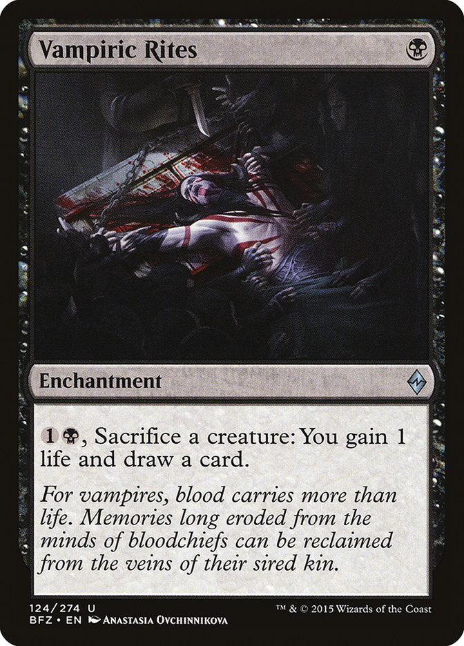 Vampiric Rites [Battle for Zendikar] | Pegasus Games WI