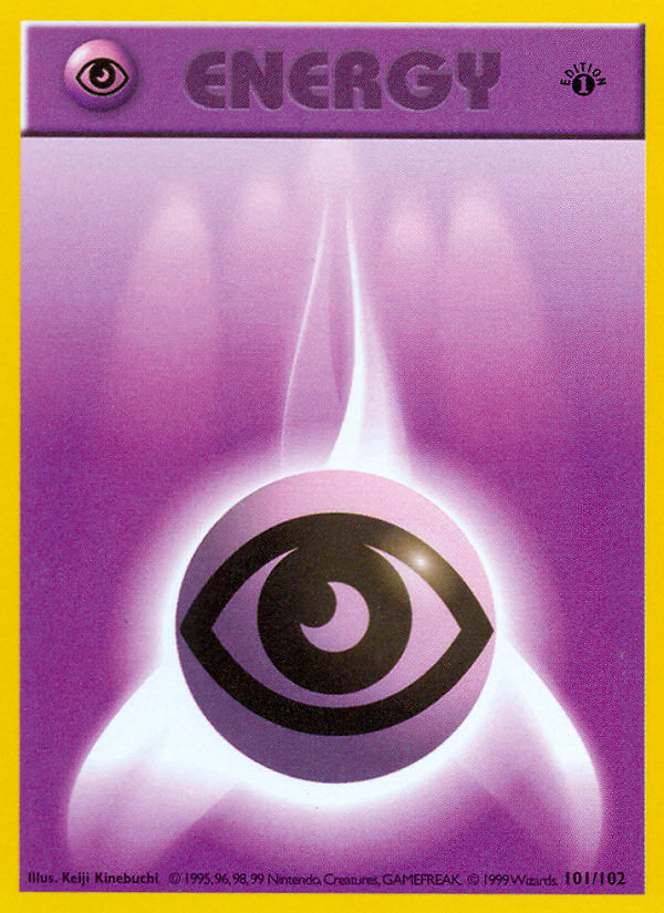 Psychic Energy (101/102) (Shadowless) [Base Set 1st Edition] | Pegasus Games WI