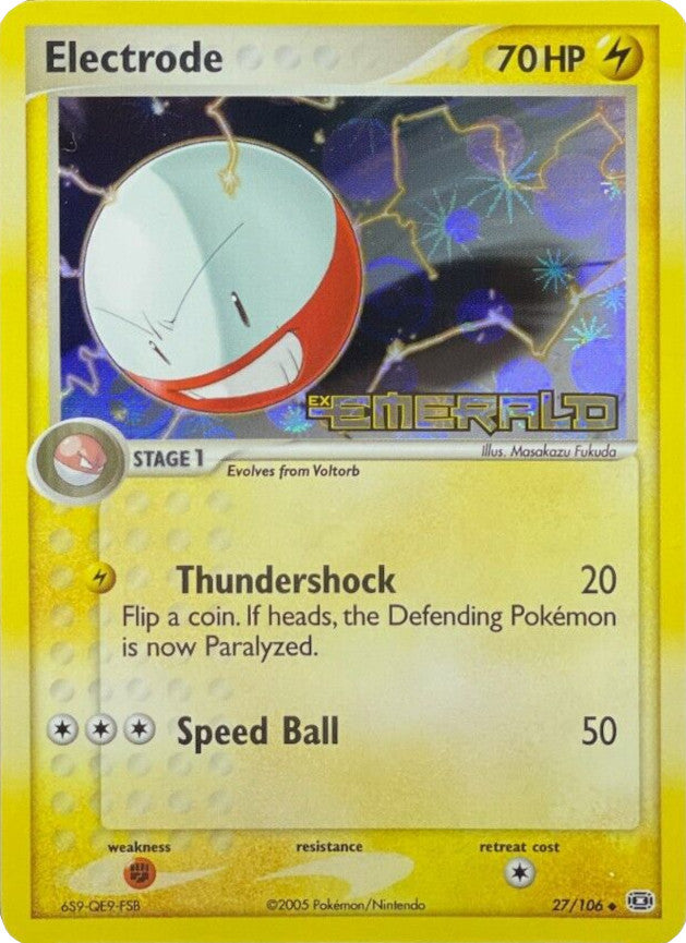 Electrode (27/106) (Stamped) [EX: Emerald] | Pegasus Games WI