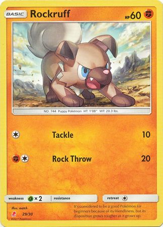 Rockruff (29/30) [Sun & Moon: Trainer Kit - Lycanroc] | Pegasus Games WI