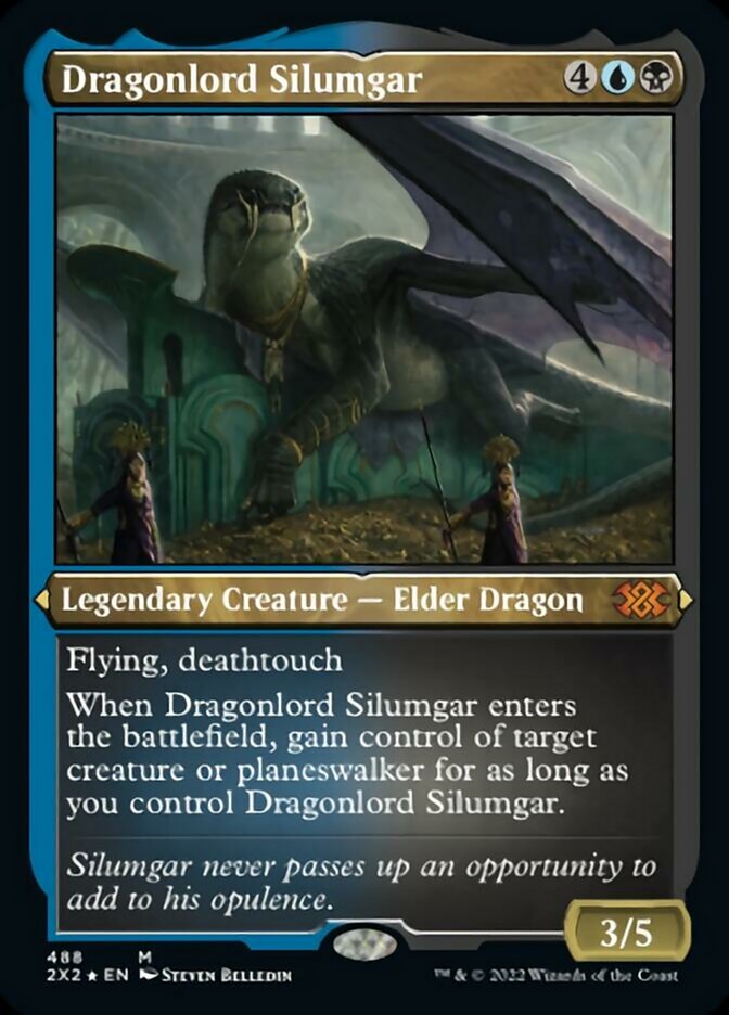 Dragonlord Silumgar (Foil Etched) [Double Masters 2022] | Pegasus Games WI