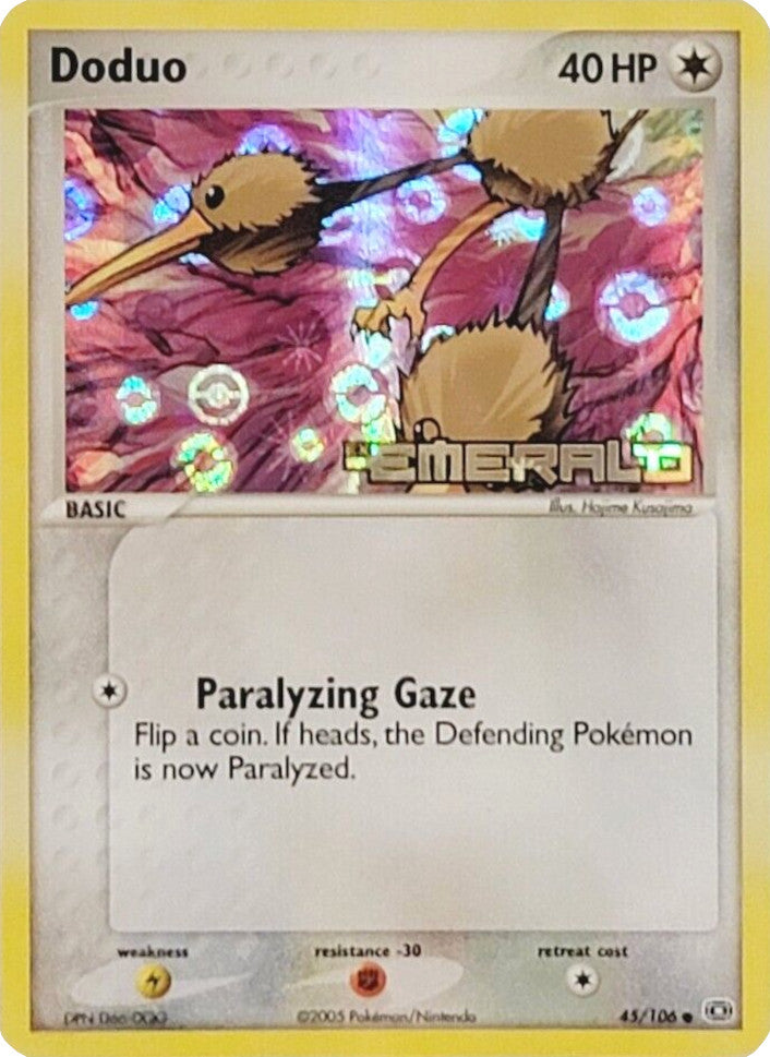 Doduo (45/106) (Stamped) [EX: Emerald] | Pegasus Games WI