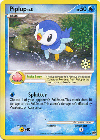 Piplup (72/100) [Countdown Calendar Promos] | Pegasus Games WI