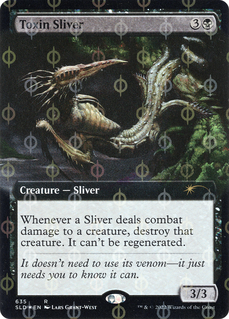Toxin Sliver (Extended Art) (Step-and-Compleat Foil) [Secret Lair Drop Promos] | Pegasus Games WI