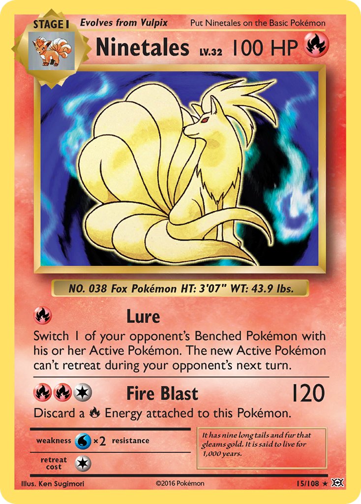 Ninetales (15/108) (Theme Deck Exclusive) [XY: Evolutions] | Pegasus Games WI