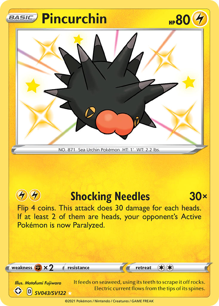 Pincurchin (SV043/SV122) [Sword & Shield: Shining Fates] | Pegasus Games WI