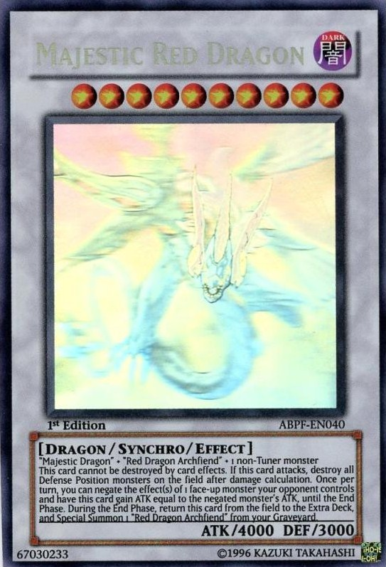 Majestic Red Dragon [ABPF-EN040] Ghost Rare | Pegasus Games WI